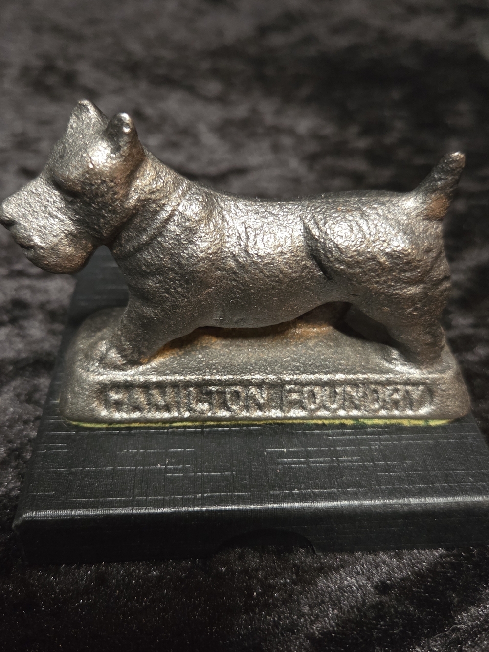 Vintage Cast Iron Hamilton Foundry Scotty Dog Figure Quality Casting Paperweight